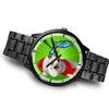 Lovely Bichon Frise On Christmas Florida Wrist Watch