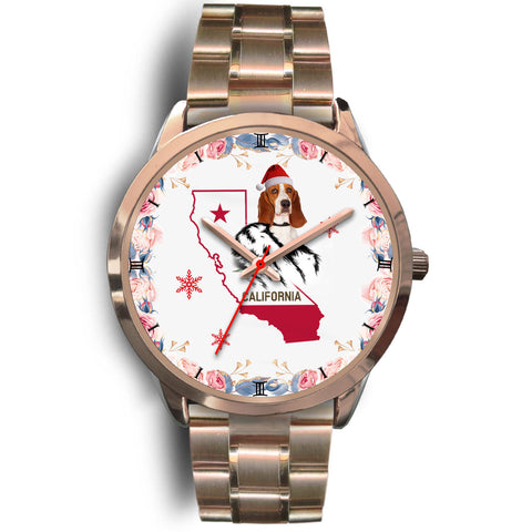 Basset Hound California Christmas Special Wrist Watch