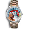 Bloodhound On Christmas Florida Wrist Watch