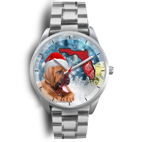 Bloodhound On Christmas Florida Wrist Watch