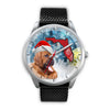 Bloodhound On Christmas Florida Wrist Watch