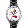 Basset Hound California Christmas Special Silver Wrist Watch