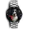 Border Collie On Christmas Florida Wrist Watch