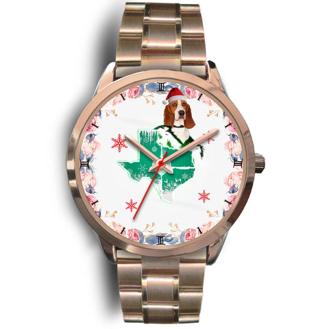 Basset Hound Texas Christmas Special Wrist Watch