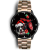 Cute Border Collie On Christmas Florida Wrist Watch