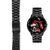 Cute Border Collie On Christmas Florida Wrist Watch