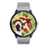 Boston Terrier On Christmas Florida Wrist Watch