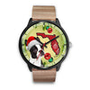 Boston Terrier On Christmas Florida Wrist Watch