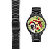 Boston Terrier On Christmas Florida Wrist Watch