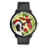 Boston Terrier On Christmas Florida Wrist Watch