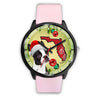 Boston Terrier On Christmas Florida Wrist Watch