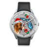 Boxer Dog On Christmas Florida Wrist Watch