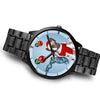 Cardigan Welsh Corgi On Christmas Wrist Watch