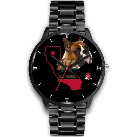 Boxer Dog California Christmas Special Wrist Watch