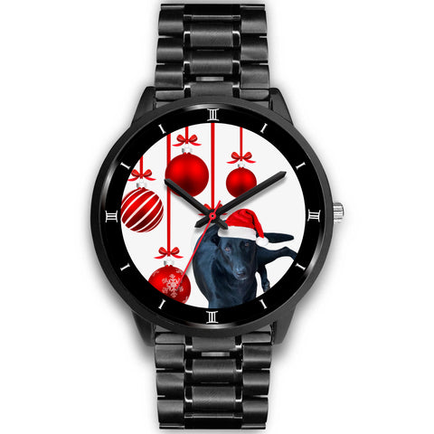 Customized Dog Print Christmas Special Black Wrist Watch