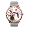 Cesky Terrier On Christmas Florida Wrist Watch