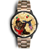 Chihuahua Dog On Christmas Florida Wrist Watch