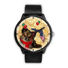 Chihuahua Dog On Christmas Florida Wrist Watch