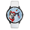 Chinook Dog On Christmas Florida Wrist Watch