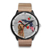 Cocker Spaniel On Christmas Florida Wrist Watch