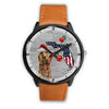 Cocker Spaniel On Christmas Florida Wrist Watch