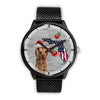 Cocker Spaniel On Christmas Florida Wrist Watch