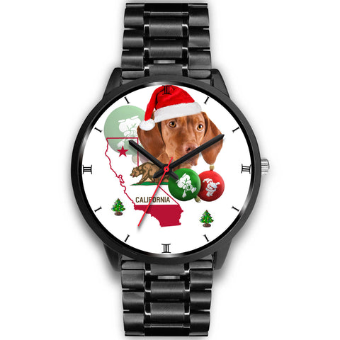 Vizsla Dog California Christmas Special Wrist Watch