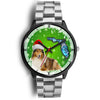 Rough Collie On Christmas Florida Wrist Watch