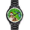 Rough Collie On Christmas Florida Wrist Watch