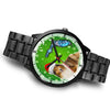 Rough Collie On Christmas Florida Wrist Watch