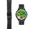 Rough Collie On Christmas Florida Wrist Watch