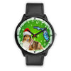 Rough Collie On Christmas Florida Wrist Watch