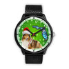 Rough Collie On Christmas Florida Wrist Watch