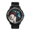 Cute Dachshund Dog On Christmas Florida Wrist Watch