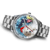 Dachshund Dog On Christmas Florida White Wrist Watch