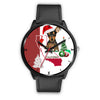 Miniature Pinscher Dog California Christmas Special Wrist Watch