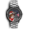 English Foxhound On Christmas Florida Wrist Watch