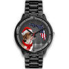 English Foxhound On Christmas Florida Wrist Watch
