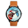 English Mastiff On Christmas Florida Wrist Watch