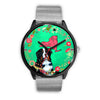 Bernese Mountain Dog New York Christmas Special Wrist Watch