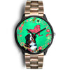 Bernese Mountain Dog New York Christmas Special Wrist Watch