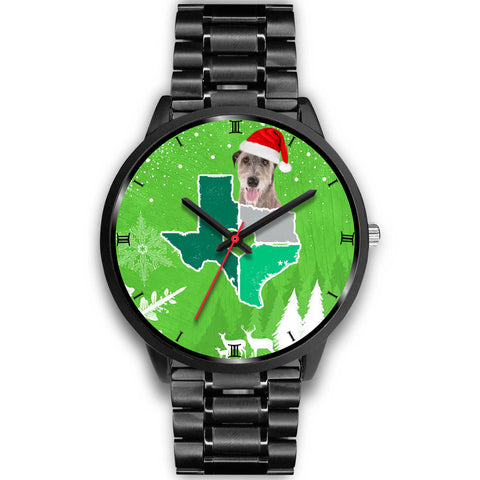 Irish Wolfhound Dog Texas Christmas Special Wrist Watch