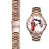 English Springer Spaniel On Christmas Florida Wrist watch