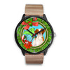 Cute Brittany Dog New York Christmas Special Wrist Watch