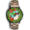 Cute Brittany Dog New York Christmas Special Wrist Watch