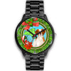 Cute Brittany Dog New York Christmas Special Wrist Watch