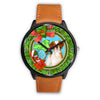 Cute Brittany Dog New York Christmas Special Wrist Watch