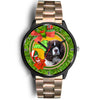 English Springer Spaniel Dog New York Christmas Special Wrist Watch