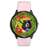 English Springer Spaniel Dog New York Christmas Special Wrist Watch