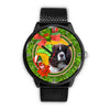 English Springer Spaniel Dog New York Christmas Special Wrist Watch